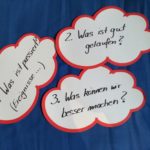 Lessons Learned Fragen auf Wortwolken